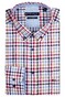 Giordano Ivy Multi Mini Check Shirt Red-Blue