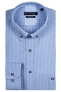 Giordano Ivy Oxford Bold Stripe Shirt Blue