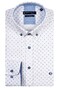 Giordano Ivy Oxford Micro Abstract Pattern Overhemd Wit