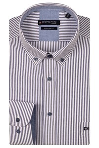 Giordano Ivy Seersucker Stripe Overhemd Navy