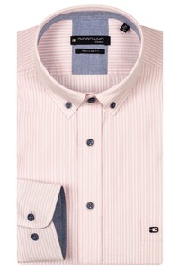 Giordano Ivy Seersucker Stripe Overhemd Roze