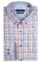 Giordano Ivy Small Multicolor Check Overhemd Oranje-Blauw