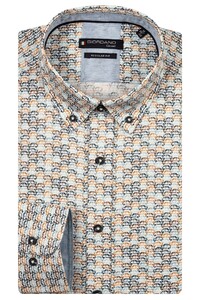 Giordano Ivy Soft Oxford Cars Fantasy Pattern Overhemd Navy-Multi