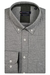 Giordano Ivy Two Tone Micro Check Pattern Overhemd Groen