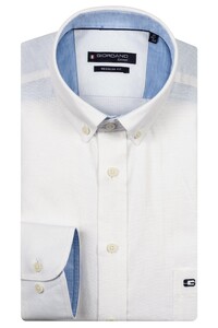Giordano Ivy Uni Color Button Down Overhemd Wit