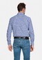 Giordano Ivy Uni Color Two Tone Check Shirt Cobalt Blue