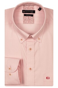 Giordano Ivy Washed Plain Twill Mini Flower Contrast Overhemd Roze