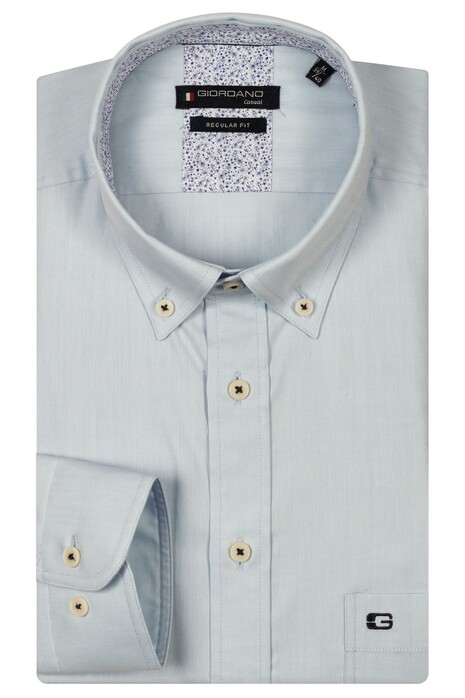 giordano dress shirts Shirt Slim Fit Navy Stripe 100% Cotton Men's Size Small Giordano Ivy Jersey Liquid Cotton