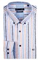 Giordano Ivy Watercolor Stripes Overhemd Oranje-Blauw