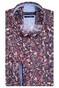 Giordano Ivy Wild Flowers Pattern Button Down Shirt Red