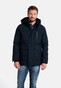 Giordano Jacket Removable Hood Water and Windproof Dark Navy
