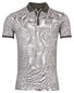 Giordano Jacquard Leaves Pattern Poloshirt Grey-Sand