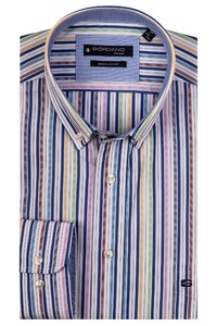 Giordano Kennedy Button Down Classic Multi Stripe Overhemd Multicolor