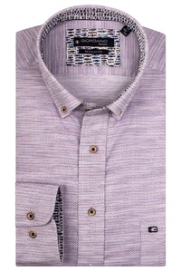 Giordano Kennedy Button Down Soft Pastels Structure Overhemd Paars