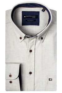 Giordano Kennedy Button Down Solid Twill Overhemd Off White