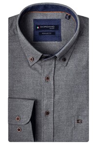 Giordano Kennedy Button Down Solid Twill Shirt Grey