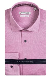 Giordano Knitted Dynamic Flex Maggiore Semi Cutaway Overhemd Roze