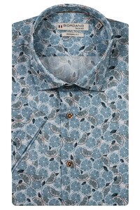 Giordano Lago Poplin Fruit Fantasy Semi Cutaway Overhemd Licht Blauw
