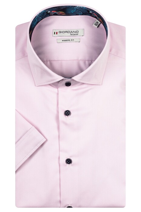 Giordano Lago Semi Cutaway Solid Fine Twill Shirt Soft Pink