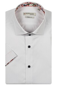 Giordano Lago Semi Cutaway Two-Ply Fine Twill Cotton Blend Overhemd Wit