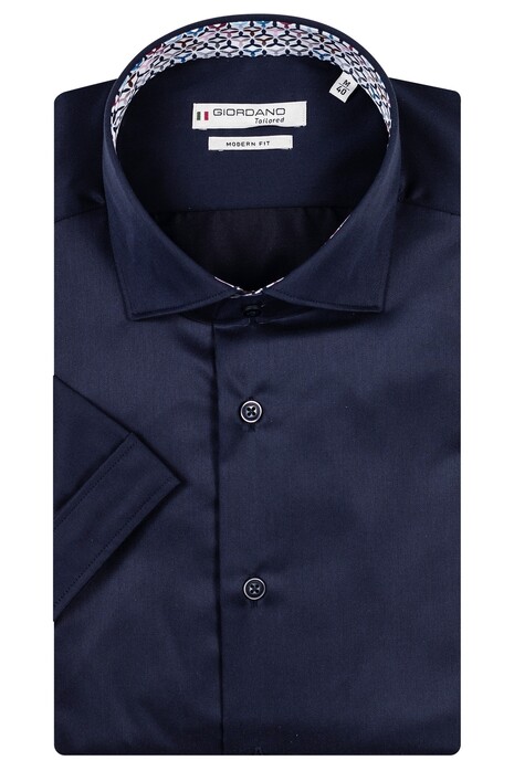 Giordano Lago Semi Cutaway Uni Twill Shirt Navy