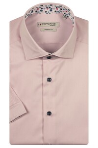 Giordano Lago Semi Cutaway Uni Twill Subtle Contrast Shirt Pink