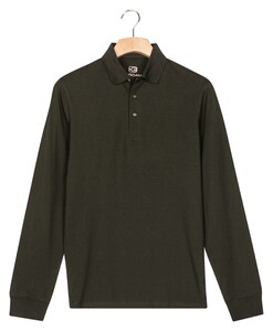 Giordano Landro Uni Color Supima Liquid Cotton Polo Donker Groen