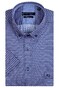 Giordano League Abstract Geometric Pattern Cotton Satin Button Down Overhemd Paars-Navy