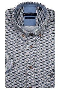 Giordano League Allover Dot Pattern Satin Stretch Shirt Apple Green-Multi