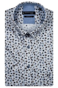 Giordano League Allover Watermelon Pattern Satin Stretch Overhemd Navy