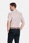 Giordano League Button Down Cotton Satin Mini Fantasy Pattern Shirt Soft Coral-White