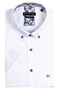 Giordano League Button Down Plain Twill Shirt White