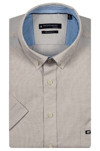Giordano League Button-Down Solid Hemp Yarn Fabric Overhemd Kitt