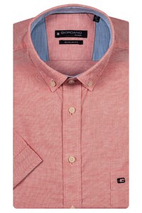 Giordano League Button-Down Solid Hemp Yarn Fabric Overhemd Pastel Roze