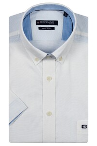 Giordano League Button-Down Solid Hemp Yarn Fabric Overhemd Wit