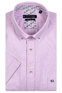 Giordano League Button Down Two-Tone Oxford Contrast Shirt Soft Pink
