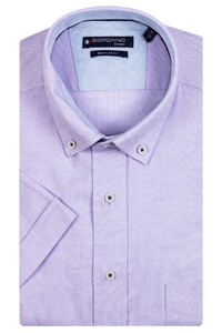 Giordano League Button Down Two-Tone Plain Slub Shirt Lilac
