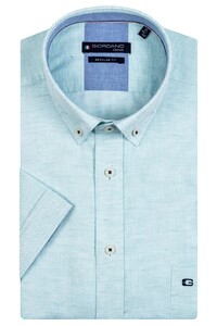 Giordano League Button Down Two-Tone Plain Slub Shirt Mint Green