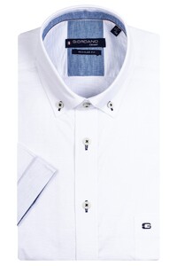 Giordano League Button Down Two-Tone Plain Slub Shirt White