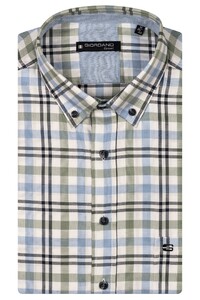 Giordano League Oxford Check Button-Down Overhemd Appel