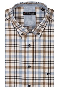 Giordano League Oxford Check Button-Down Shirt Navy