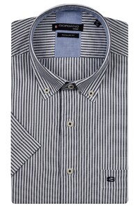 Giordano League Oxford Stripe Button Down Overhemd Navy
