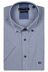 Giordano League Seersucker Stripe Overhemd Navy