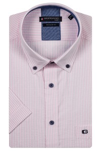 Giordano League Seersucker Stripe Overhemd Roze
