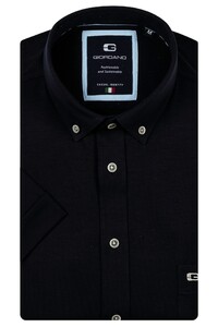 Giordano League Soft Liquid Cotton Jersey Short Sleeve Button-Down Overhemd Navy