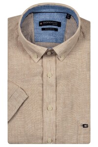 Giordano League Soft Washed Linen Button Down Shirt Kitt