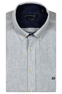 Giordano League Soft Washed Linen Button Down Shirt Light Blue