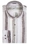 Giordano Linen Bold Stripes Row Cutaway Shirt Olive-Green-Off White