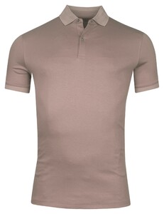 Giordano Lino Liquid Cotton Short Sleeve Polo Lila