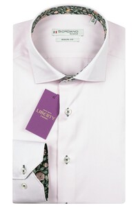 Giordano Locarno Liberty Fabric Contrast Two-Ply Cotton Twill Shirt Pink